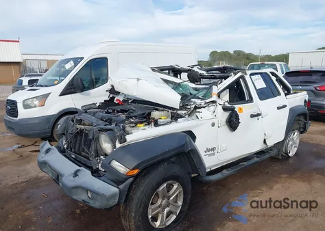 2021 Jeep Wrangler Unlimited Sport S 4X4 из США, поврежденный, VIN 1C4HJXDG9MW508616